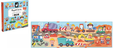 Janod - histoires magnéti - le chantier - set d'aimants pédagogiques
