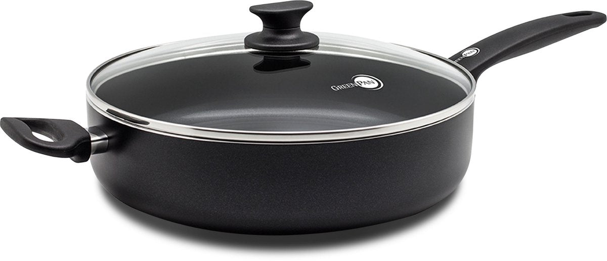 GreenPan GreenPan Cambridge Casserole en céramique + couvercle 28 cm Noir