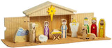 Crèche en bois Bigjigs, 13 pièces.