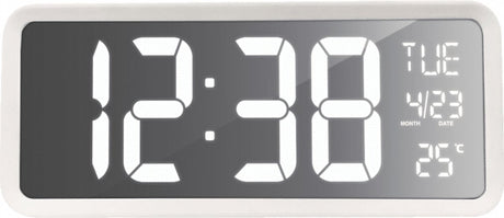 Technoline horloge murale horloge de table grands chiffres clairs - indication date jour - température - ws 8130