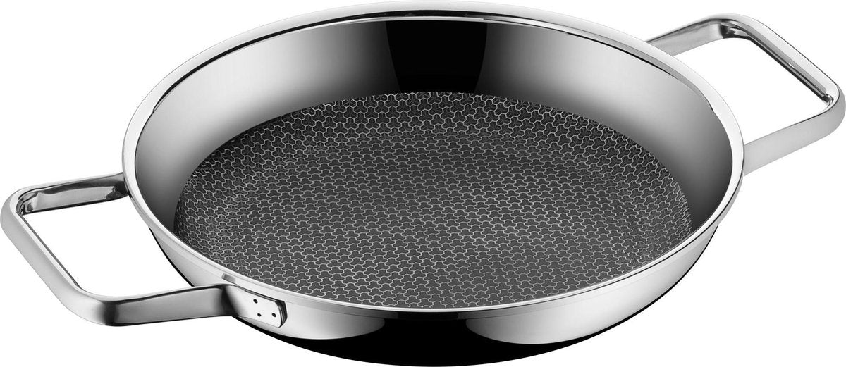 Wmf profirésist - poêle de service - ø 24 cm - acier inoxydable - induction - revêtement antiadhésif - durable