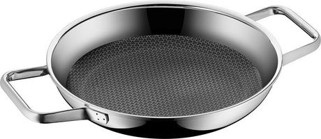 Wmf profirésist - poêle de service - ø 24 cm - acier inoxydable - induction - revêtement antiadhésif - durable