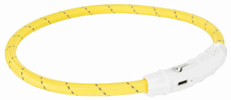 Trixie collier lumineux pour chien flash USB TPU nylon orange