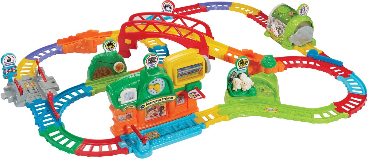 Coffret de train d'aventure Vtech Toot Tot (y compris la locomotive Lucas)