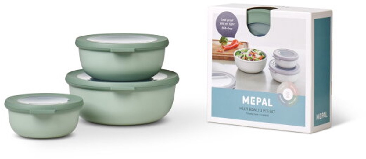 Ensemble de boîtes Mepal Cirqula rond 350+750+1250ml