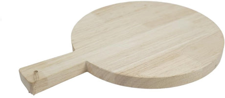 Planche à découper en bois Playwood Hobby Group ronde avec poignée – jouets de cuisine durables.