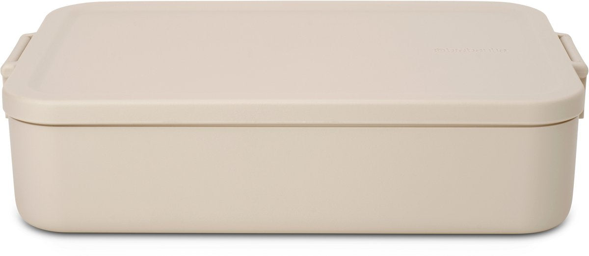 Brabantia make take lunch box boîte à pain - grande - plastique - beige tendre