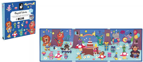 Janod - histoires magnéti - fête des animaux - set de magnets pédagogiques