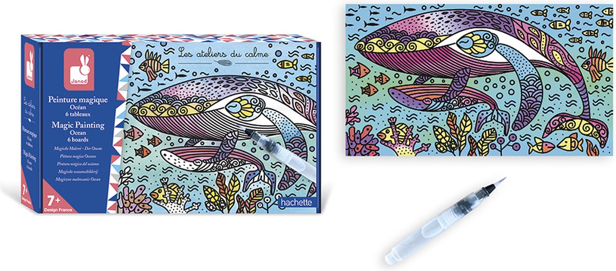 Janod - les ateliers du calme - peinture magique - océan