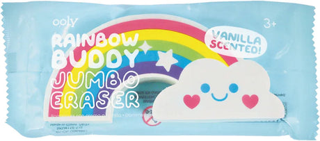 Ooly - Rainbow Buddy - Grande gomme parfumée - Gomme arc-en-ciel au parfum de vanille