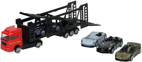 Transporteur moulé sous pression avec 4 voitures en métal