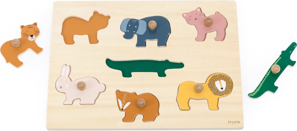 Trixie puzzle en bois animaux, 7 pcs.