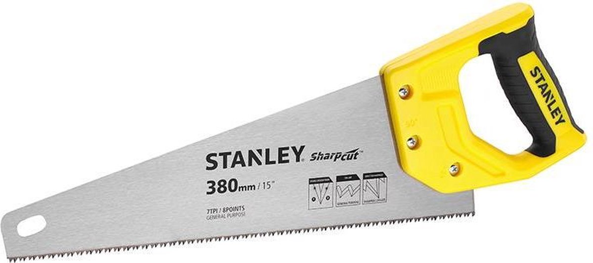 Stanley outils à main stht20366-1 scie universelle coupe nette 380mm 7 tpi - stht20366-1