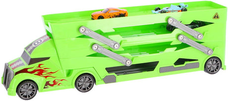 Transporteur de voitures à roues rapides avec 4 voitures