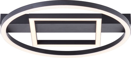 Brilliant maureen - plafonnier - LED 24w - 3000k - noir