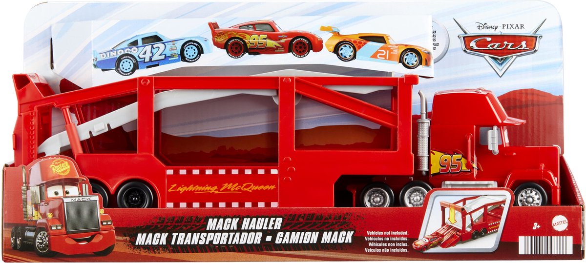 Disney Pixar Cars Mack Hauler - Coffret de jeu de voiture transformable