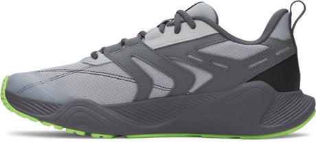 Under Armour UA Charged Commit Tr 5-Gry Chaussures de sport pour hommes - Mod Grey - Castlerock - Lumos Lime