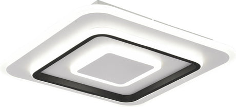 Plafonnier Jora Rl live your light réalité - blanc - dimmable - couleur de lumière réglable - télécommande - 39x39cm - LED 5400lm