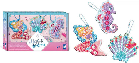 Janod - magic ocean - 3 diamond sleutelhangers
