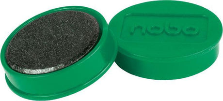 Aimants magnétiques pour tableau blanc Nobo - pack de 10 - aimants 32 mm - vert