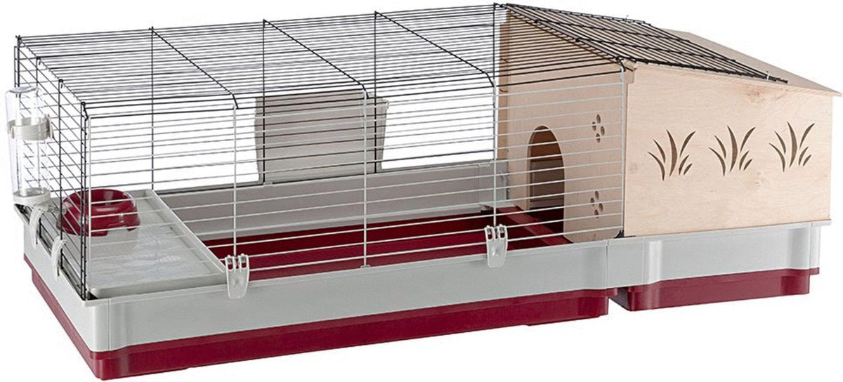 Ferplast krolik 140 plus cage pour rongeurs - bois - 142 x 60 x 50 cm