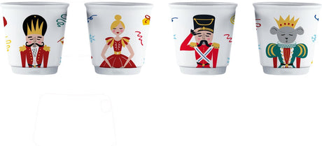 Bialetti bialett set de 4 mugs - casse-noix
