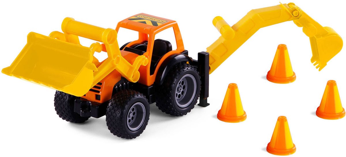 Tracteur d'excavateur Cavallino Grip avec pneus en caoutchouc, 38,5 cm