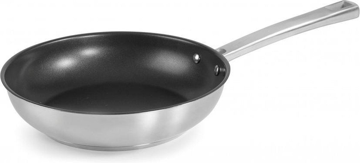 Poêle foodie Lacor avec revêtement antiadhésif - dessus ø 20cm - inox