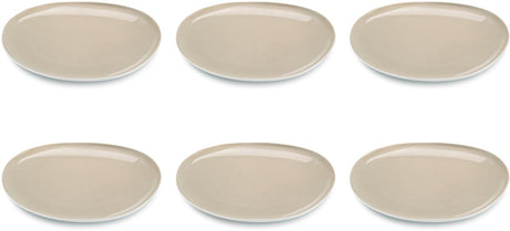 Médard de noblat - lin oslo - assiette plate 28 cm - 6 pièces - grès