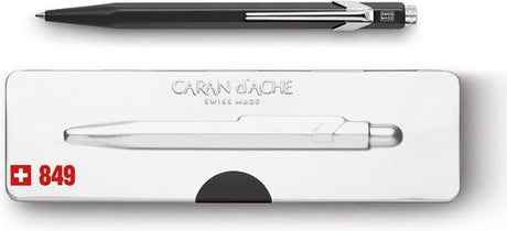Stylo bille Caran d'ache 849 popline noir