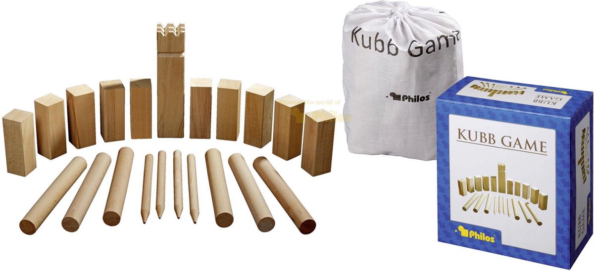 Jeu kubb en bois de hêtre Philos original