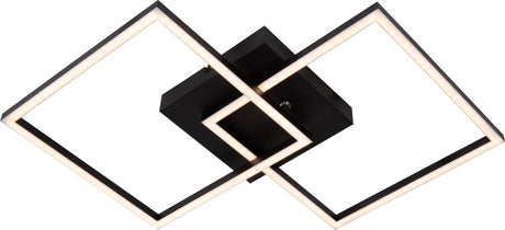 Lucide arianne - plafonnier (plafonnier) - led - cct - 1x23w 2700k 4000k - noir