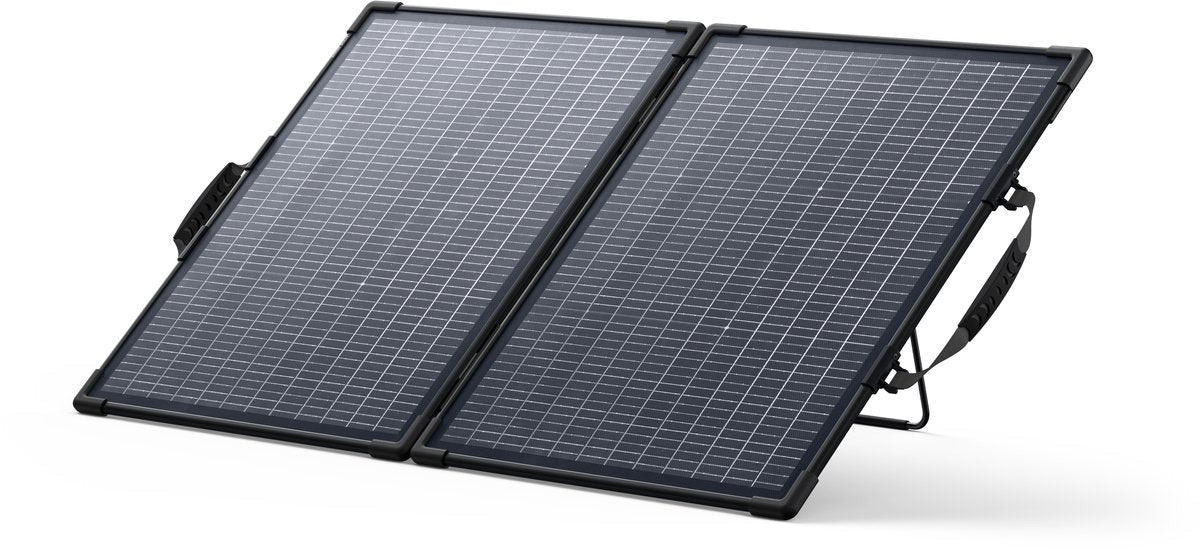 Anker solix ps100 – panneau solaire portable bifacial – puissance 100w – efficacité double face – portable résistant aux intempéries