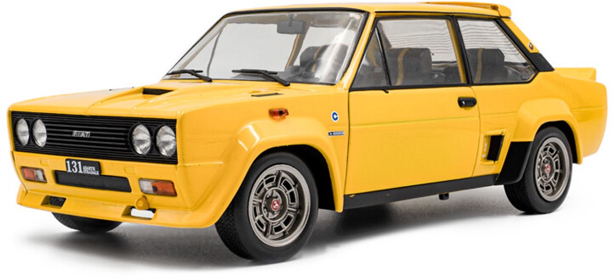 Solido fiat 131 abarth '80, jaune échelle 1:18