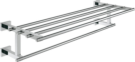Porte-serviettes cube Grohe essentials avec support pour plusieurs serviettes - 600 mm