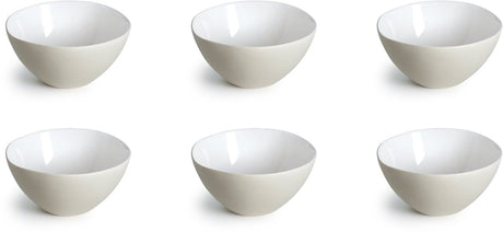 Médard de noblat - oslo blanc - petit bol 13 cm - 6 pièces - grès