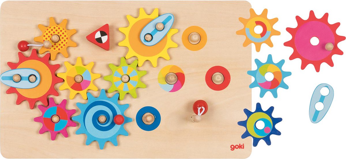 Apprendre Goki en jouant - jeu d'équipement - 21x33cm - 16 pièces - bois