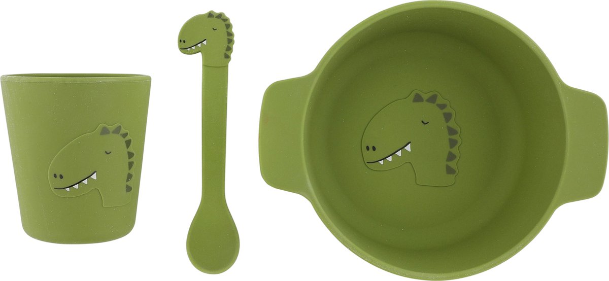 Trixie Silicone Baby Eetset - M. Dino