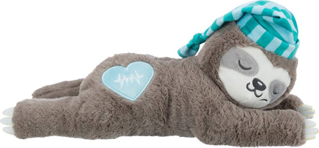Trixie peluche paresseux gris avec battement de coeur pour chiot