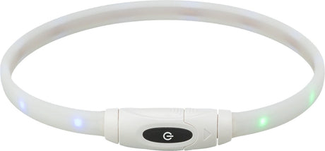 Trixie collier pour chien lumineux USB silicone rechargeable multicolore