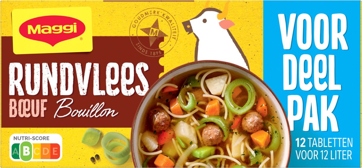 Maggi bouillon de bœuf pack économique - 20 boîtes x 12 cubes - pack économique