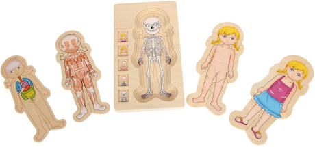 Small foot - puzzle corps en bois fille, 29 pcs.