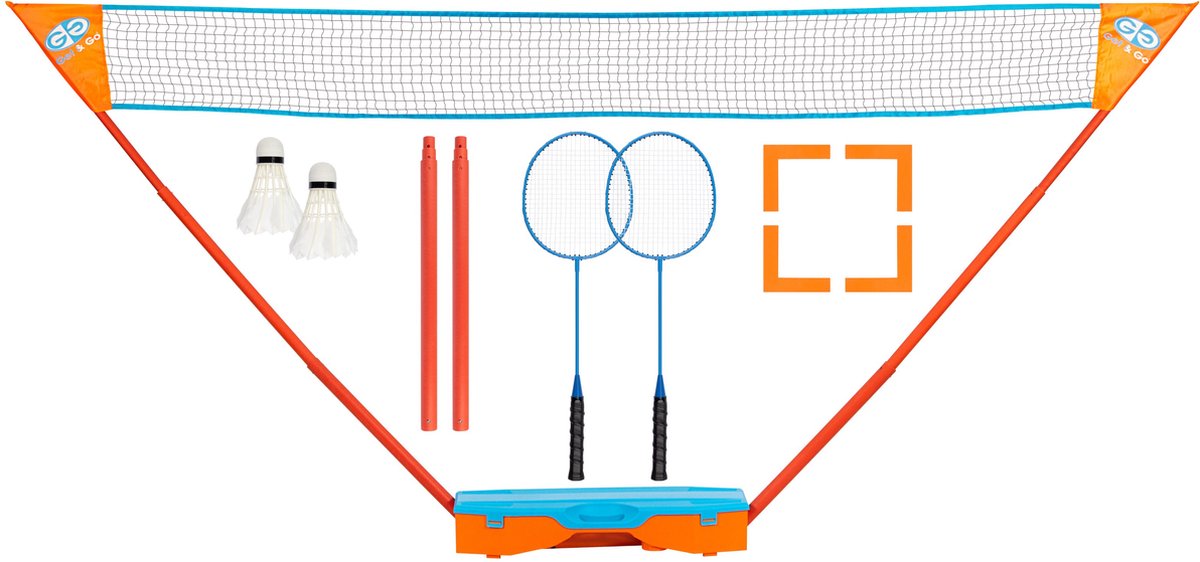Get Go Get Go Instant Badminton Play Set Blue and Orange