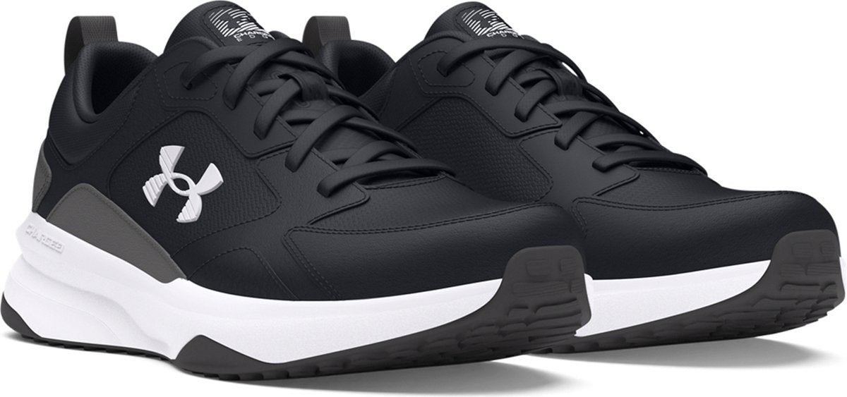 Under Armour UA Charged Edge-blk Baskets pour hommes - Noir - Castle Rock - Blanc