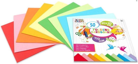 Feuilles pliantes robustes, 20x20 cm, 50e.
