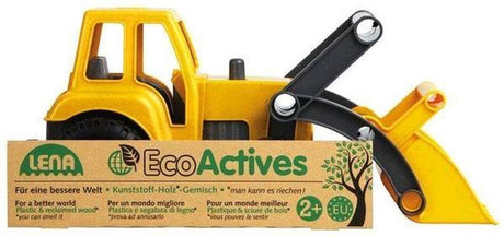 Lena eco actives lena - Tracteur en plastique écologique avec chargeur frontal - 35 cm - Qualité supérieure européenne