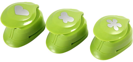 Société créative https : www.ccobby.nl punching-set-flower-butterfly-heart-size-25-mm-3-piece-1-box