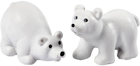 Figurines miniatures Creativ company, h : 30 mm, l : 45 mm, blanc, 2 pièces 1 boîte