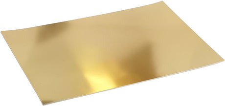 Creativ company metallic foil cardboard, a2, sheet 420x594 mm, 280 gr, gold, 10 sheets 1 box