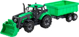 Tracteur Cavallino avec chargeur et supporter tuber-green, échelle 1:32